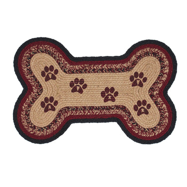 Connell Small Bone Rug Stencil Paws 11.5